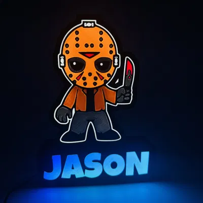 Đèn LED Jason Voorhees trang trí cho không gian kinh dị