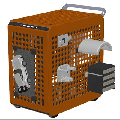 Giá đỡ đĩa xây dựng và đĩa xây dựng QUBE 500 bằng lego