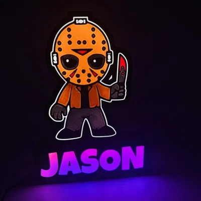 Đèn LED Jason Voorhees trang trí cho không gian kinh dị
