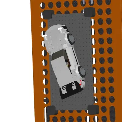 Giá đỡ đĩa xây dựng và đĩa xây dựng QUBE 500 bằng lego