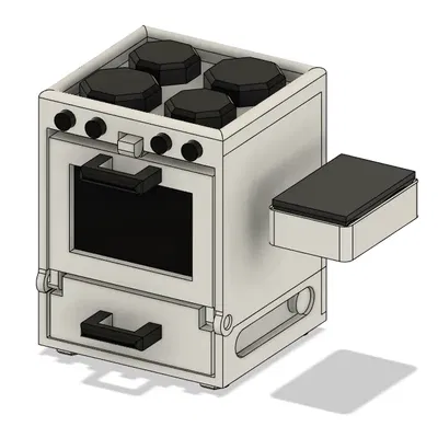 Lò nướng mini và món lasagne cho nhà búp bê