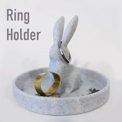 Giá đỡ nhẫn hình thỏ dễ thương