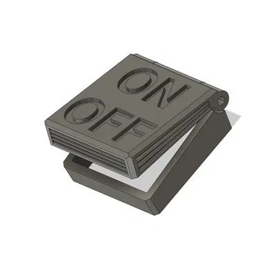 Nắp gập cho công tắc PSU với bản lề filament