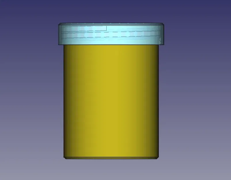 Bình trụ nhựa có nắp vặn đường kính 50 mm - Image 1