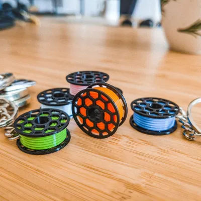 Móc khóa cuộn filament hình lục giác