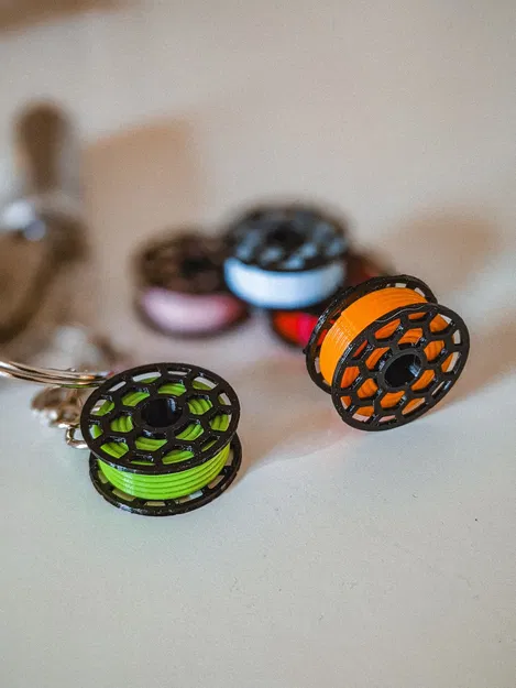 Móc khóa cuộn filament hình lục giác - Image 3