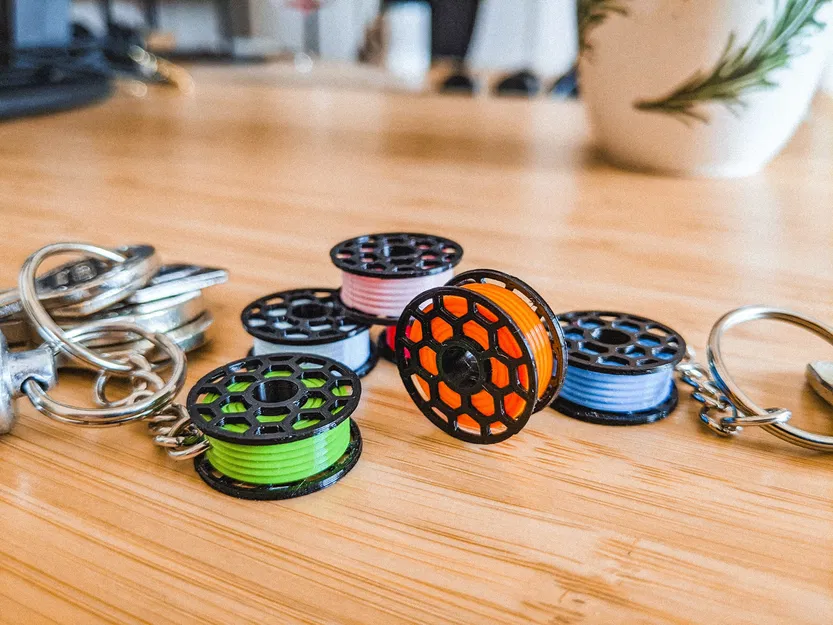 Móc khóa cuộn filament hình lục giác - Image 5