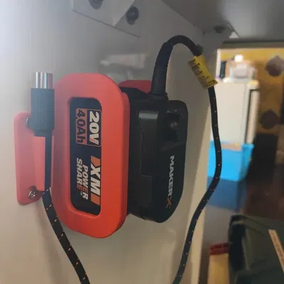 Giá đỡ pin WORX makerx treo tường