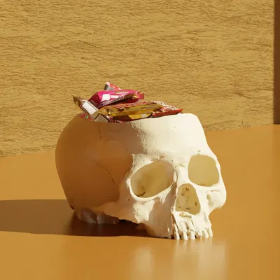 Bát đầu lâu trang trí Halloween