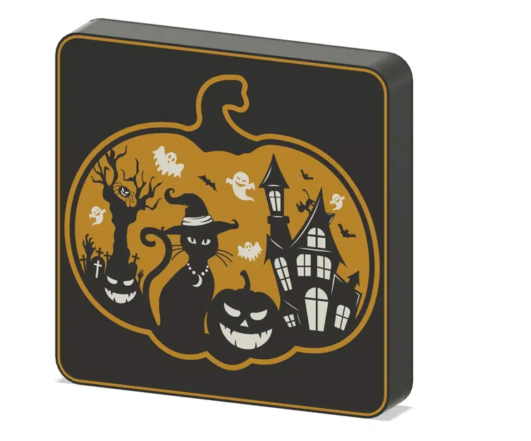 Hộp đèn cảnh Halloween trang trí tường - Image 2