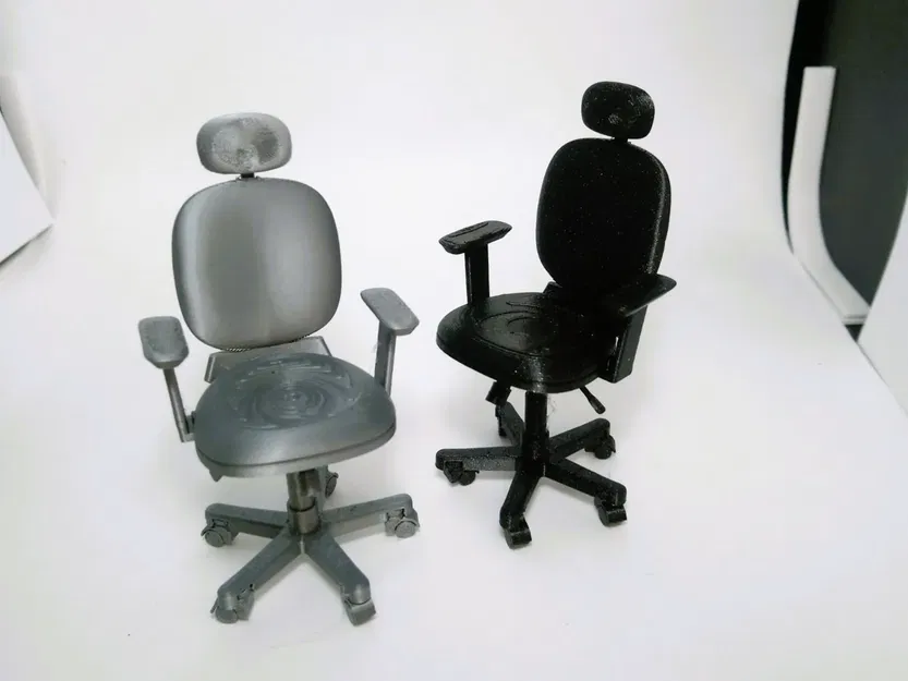 Ghế văn phòng xoay thu nhỏ mô phỏng thực tế - Image 1
