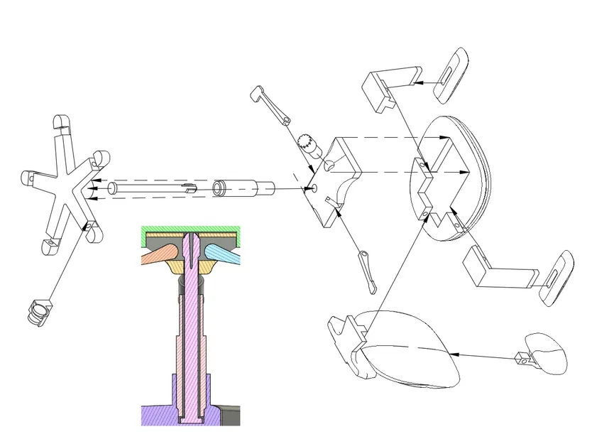 Ghế văn phòng xoay thu nhỏ mô phỏng thực tế - Image 2