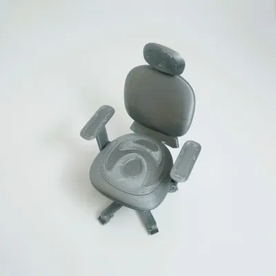 Ghế văn phòng xoay thu nhỏ mô phỏng thực tế