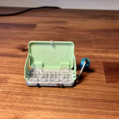 Bếp cắm trại gập 1/10 với bình propane và bộ chuyển đổi