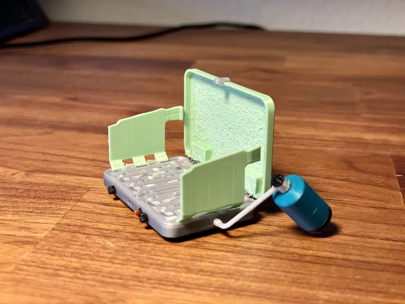 Bếp cắm trại gập 1/10 với bình propane và bộ chuyển đổi - Image 6