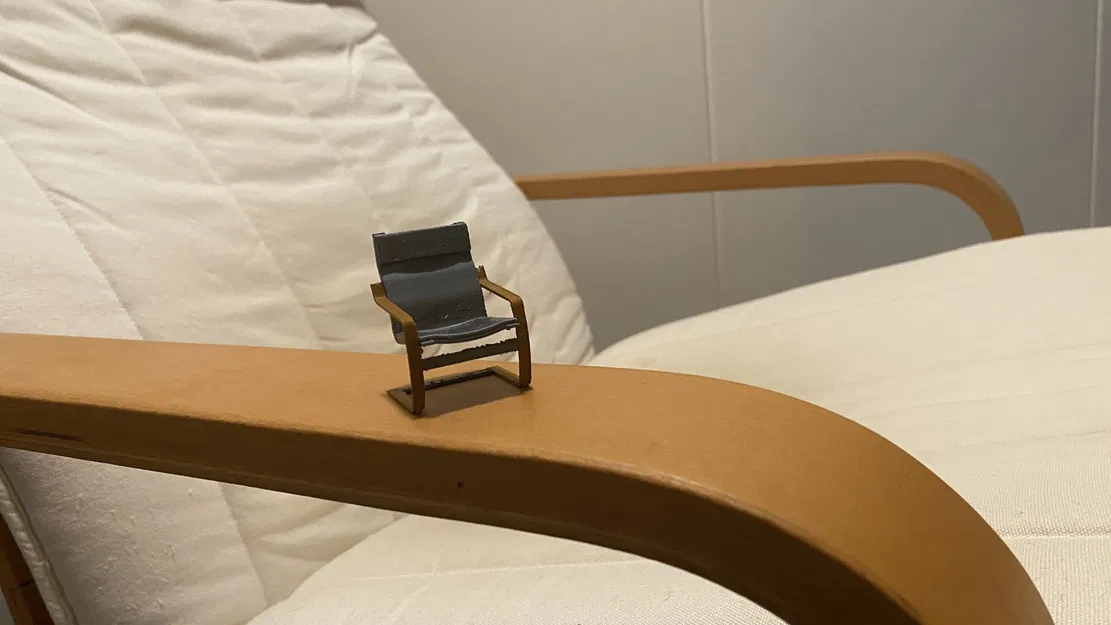 Ghế POÄNG IKEA mô hình thu nhỏ tỉ lệ 1:20 - Image 1