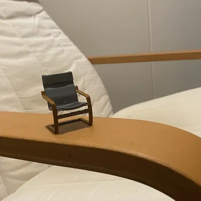 Ghế POÄNG IKEA mô hình thu nhỏ tỉ lệ 1:20
