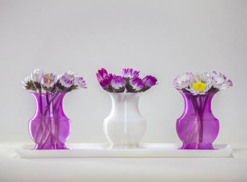 Bình nhỏ và khay đơn giản để trang trí nội thất - Image 1