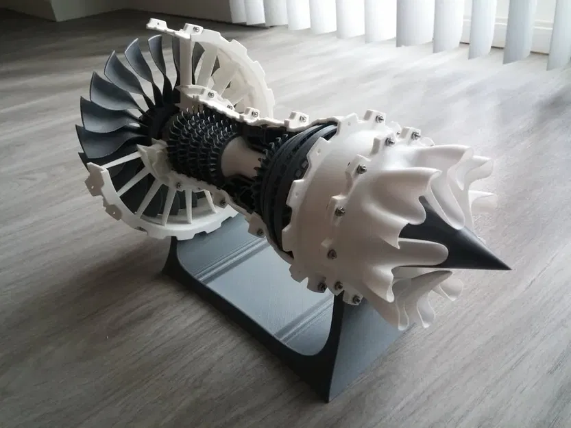 Động cơ phản lực turbofan 2-spool in 3D - Image 3