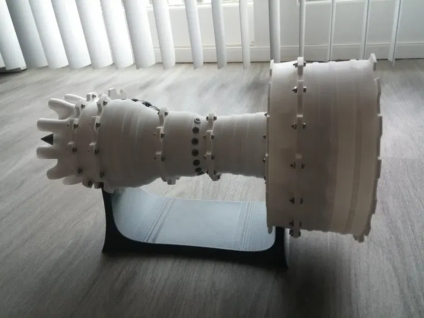 Động cơ phản lực turbofan 2-spool in 3D - Image 9