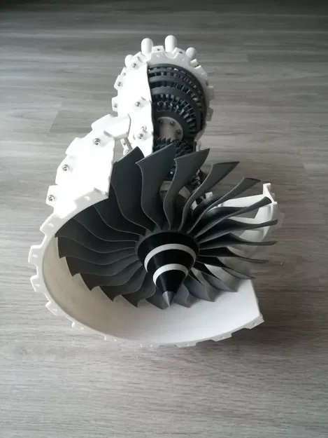 Động cơ phản lực turbofan 2-spool in 3D - Image 10