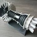 Động cơ phản lực turbofan 2-spool in 3D - Thumbnail 11