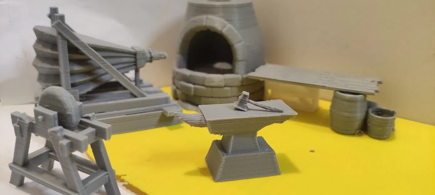 Xưởng rèn phong cách hoạt hình với mô hình nội thất và công... - Image 3