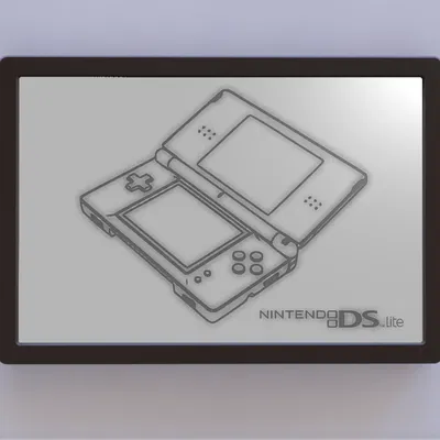 Hình vẽ bằng sáng chế Nintendo DS Lite có logo