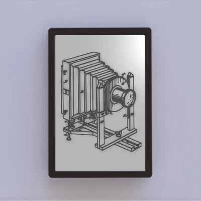 Nghệ thuật bản vẽ bằng sáng chế máy ảnh có ống kính bellows