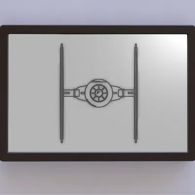 Nghệ thuật tường TIE Fighter trong Star Wars