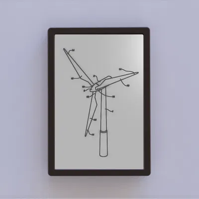 Bản vẽ bằng sáng chế cho tuabin gió