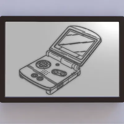 Nghệ thuật bản quyền Game Boy Advance SP của Nintendo