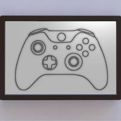 Bản vẽ bằng sáng chế tay cầm Xbox nghệ thuật 2D