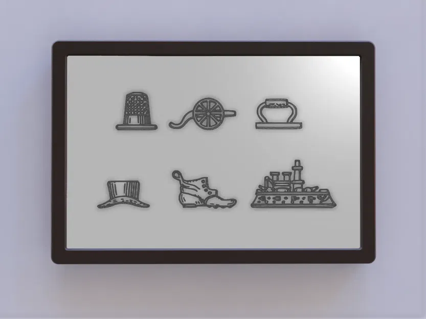 Nghệ thuật bản quyền các quân cờ Monopoly năm 1935 - Image 1