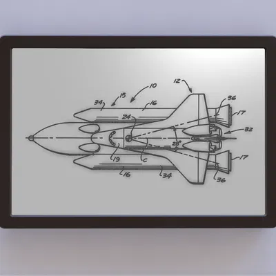Nghệ thuật bằng sáng chế tàu vũ trụ - Hình ảnh trên cao