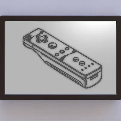 Hình vẽ bản quyền của điều khiển Wii từ Nintendo