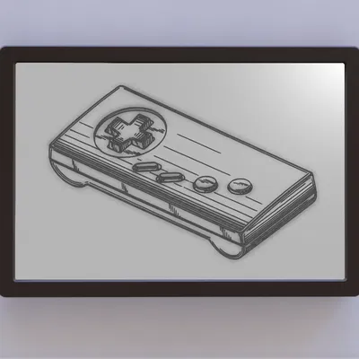 Nghệ thuật bản quyền tay cầm NES - Thiết kế chưa sử dụng