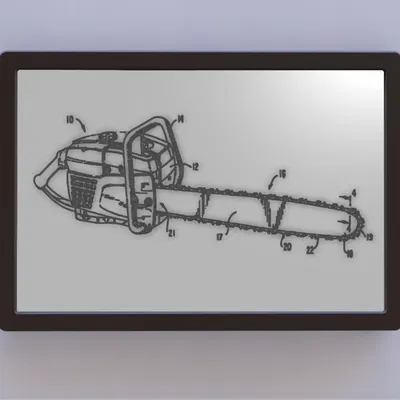 Nghệ thuật bản quyền cưa máy với thiết kế 2D