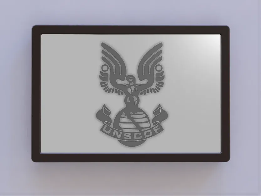 Nghệ thuật treo tường biểu tượng Halo UNSCDF - Image 1