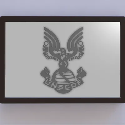 Nghệ thuật treo tường biểu tượng Halo UNSCDF