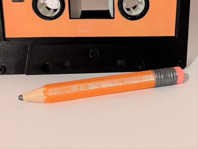 Bút chì quá khổ ngắn dùng làm phụ kiện cho băng cassette - Image 2