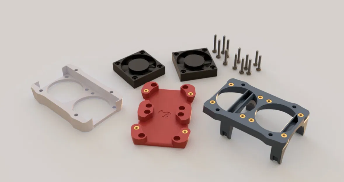 Giá đỡ quạt đôi cho động cơ ARRMA 40mm - 4010 & 4020 - Image 5