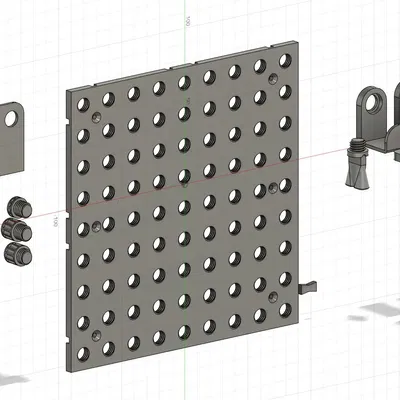 Bảng tường có ren 180x180 cho tổ chức