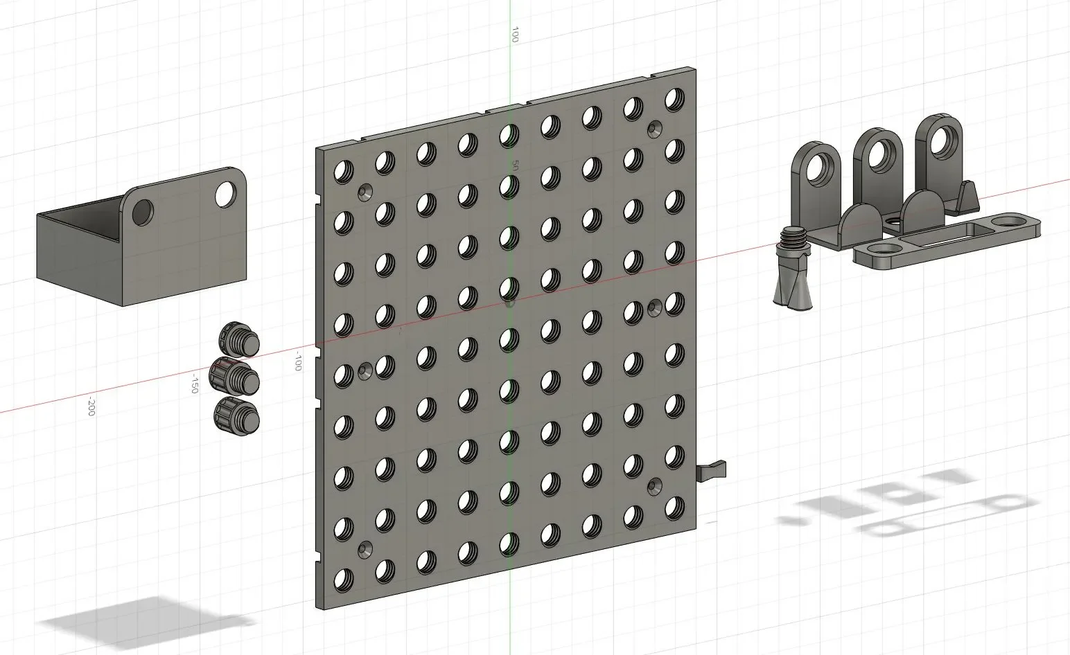 Bảng tường có ren 180x180 cho tổ chức 1