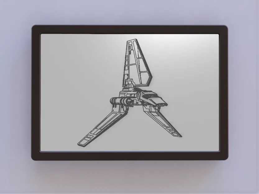 Bản vẽ sáng chế tàu con thoi Imperial trong Star Wars - Image 1