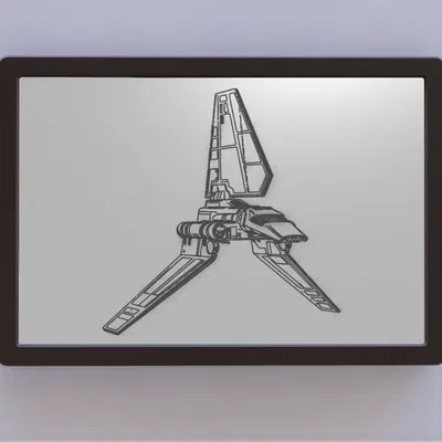 Bản vẽ sáng chế tàu con thoi Imperial trong Star Wars