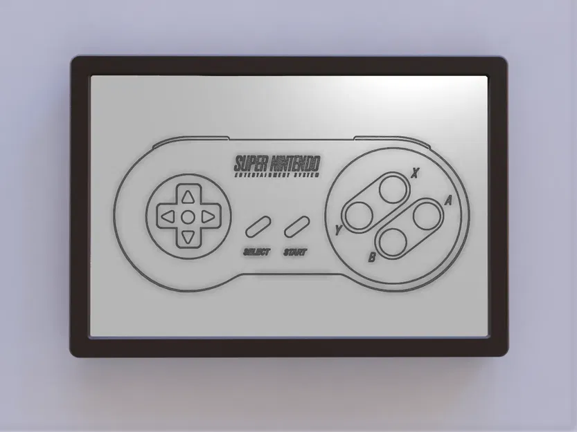 Nghệ thuật tường hình tay cầm Super Nintendo - Image 1