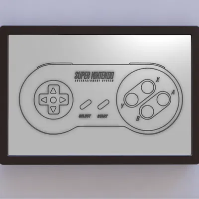 Nghệ thuật tường hình tay cầm Super Nintendo