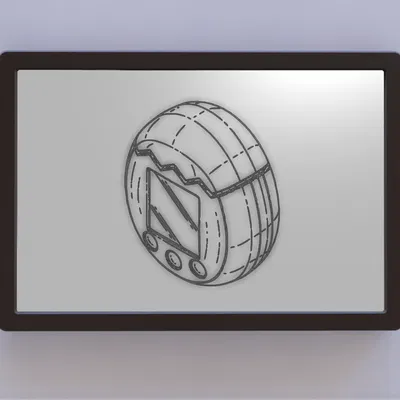 Hình vẽ bằng sáng chế Tamagotchi thú cưng kỹ thuật số