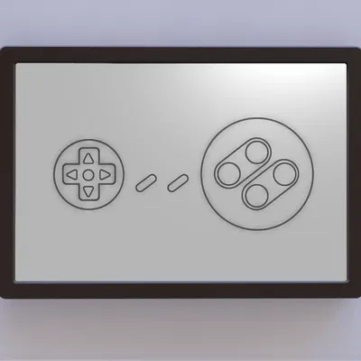 Nghệ thuật tường nút điều khiển Super Nintendo